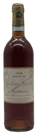CH. GILETTE, cręme de tęte, Sauternes, 1959 - 1 bottiglia (els)

Il presente lo