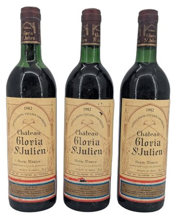 CH. GLORIA, Saint-Julien, 1982 - 3 bottiglie (1 B, 1 LB, 1 TLB, ela, elt)

Il p