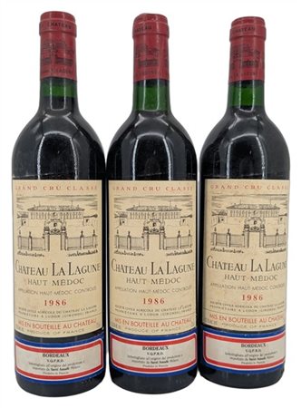 CH. LA LAGUNE, Haut Médoc, 1986 - 3 bottiglie (1 J, els)

Il presente lotto č v