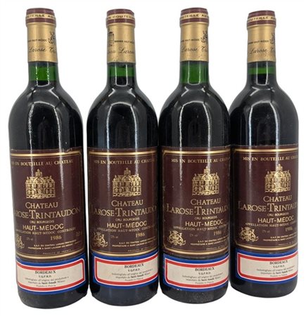 CH. LAROS- TRINTAUDON, Haut-Médoc, 1986 - 4 bottiglie (1 J)

Il presente lotto