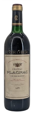 CH. PLAGNAC, Médoc, 1986 - 1 bottigliale

Il presente lotto č visionabile, prev