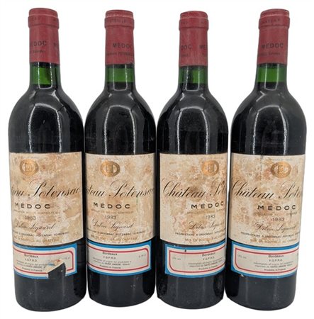 CH. POTENSAC, Médoc, 1983 - 4 bottiglie (et)

Il presente lotto č visionabile,