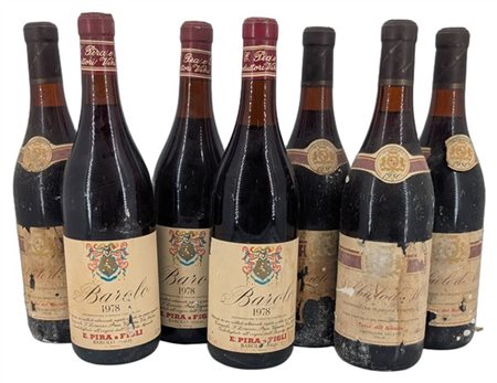 3 BAROLO, E. Pira e Figli, 1978 e 4 NEBBIOLO D'ALBA, Terre del barolo, Castigli