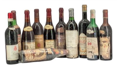 Eterogeno lotto di vini italiani, anni '50/'70. Oltre 30 bottiglie

Il presente