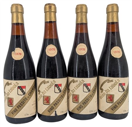 VINO da Tavola, vino passito di Chambay, Ezio Voyat, "Le Muraglie"Ambrato Mosca