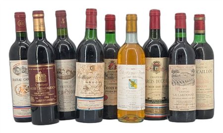 BORDEAUX VARIE, 1 CH. PIADA, Barsac, 1975, 1 CH. MAUCAILLOU, Moulis, 1976, 1 CH