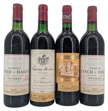BORDEAUX VARIE, 2 CH. LYNCH BAGES, 5čme cru classé, Pauillac, 1 CH. MONTROSE, 2