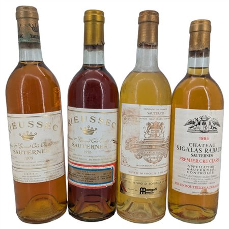 SAUTERNES VARIE, 2 CH. RIEUSSEC, 1er grand cru classé, 1 de 1976 e 1 de 1979, 1