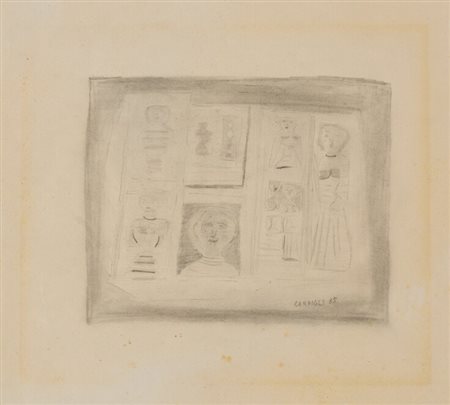 Massimo Campigli (1895 - 1971) Senza titolo 1965 - Opera firmata e datata in...