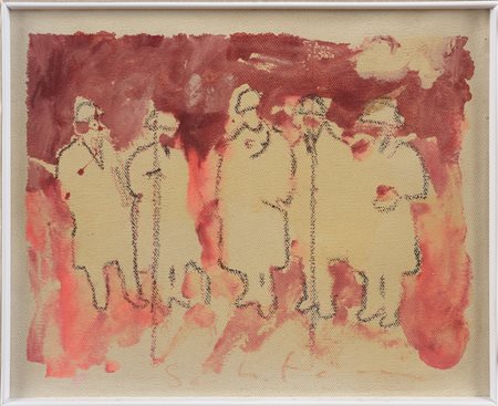 Mario Schifano (1934 - 1998) I Futuristi 1979 - 1981 - Opera firma in basso...