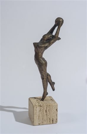 Pina Silvani (1946 - ) La ballerina - Opera monogrammata al retro del piede:...