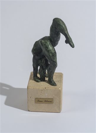Pina Silvani (1946 - ) La contorsionista - Targhetta con nome dell'artista...