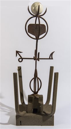 Andrea Picini (1935 - 2003) Idolo - Su basamento in ferro, dimensioni: H. 10...