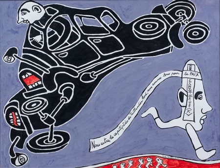 Yvon TAILLANDIER (1926 - 2018) La paix - Opera firmata in basso a destra...
