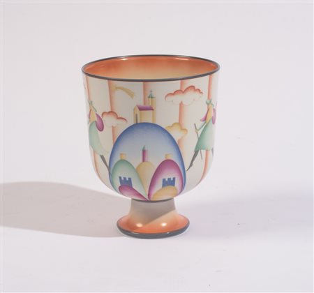 Giò Ponti (1891 - 1979) Vaso "I Pellegrini" 1985 - Serie numerata per il 250°...
