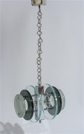 Lampada da soffitto anni '60 del XX secolo. Nello stile di Fontana Arte per...