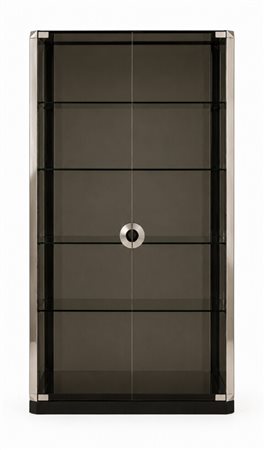 Willy Rizzo (1928 - 2013) Vetrina Metallo cromato, vetro 181 x 94,5 x 42,5 cm