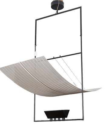 Mario Botta (1943 - ) Lampada a sospensione, mod. Zefiro 1980 - Produzione...