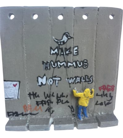 Banksy “Make Hummus not Walls (The Walled off Hotel)” 