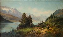Ambrogio Preda - "Paesaggio ticinese"