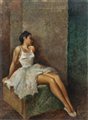 Firmato G.Cavalleri - "La ballerina"