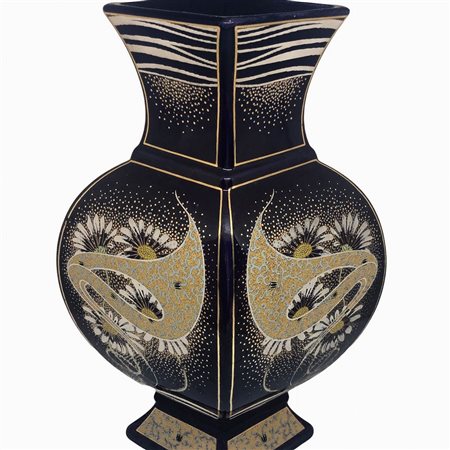 Vaso in ceramica trilobato