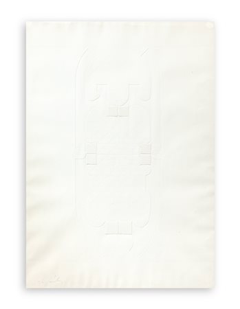 GIÒ POMODORO (1930-2002) - Senza Titolo (Scrittura bianca)