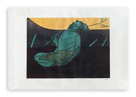 VALERIO ADAMI (1935) - Early morning, 1985