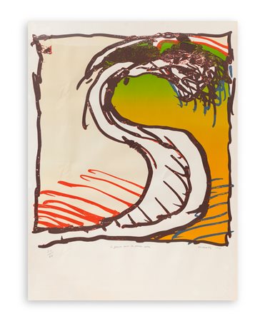PIERRE ALECHINSKY (1927) - Le genou dans la grande robe, 1981
