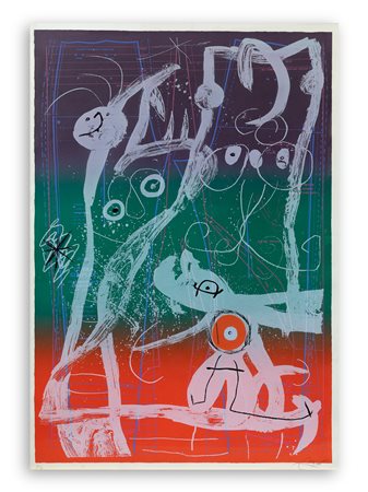 JOAN MIRO' (1893-1983) - Le Délire du Couturier, 1969
