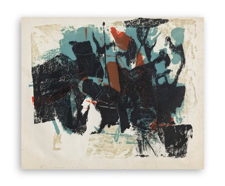 AFRO BASALDELLA (1912-1976) - 'Settima stanza' o 'Nero rovescio', 1960