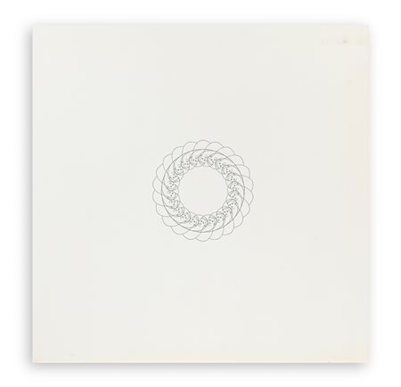GINO DE DOMINICIS (1947-1998) - Senza Titolo (Volti concentrici), 1972