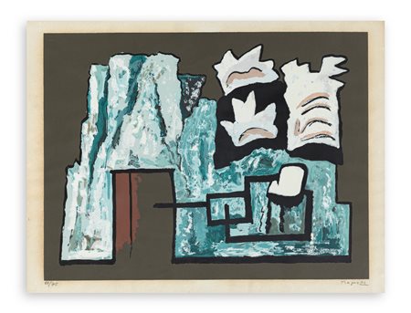 ALBERTO MAGNELLI (1988-1971) - Les roches, 1961
