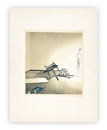 GIANFRANCO FERRONI (1927-2001) - Ambiente sconvolto I, 1976
