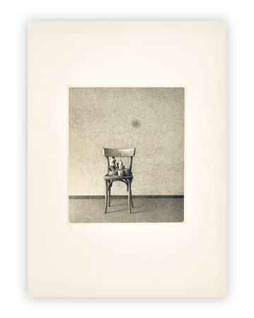 GIANFRANCO FERRONI (1927-2001) - Oggetti sulla sedia, 1977