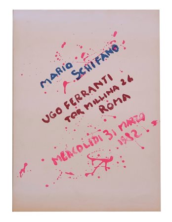 Poster della mostra 'Mario Schifano'