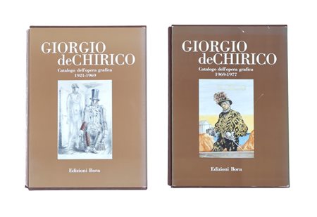 Lotto di due volumi di Giorgio De Chirico