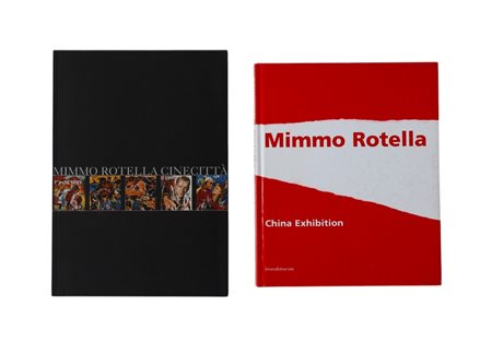 Lotto di due volumi di Mimmo Rotella