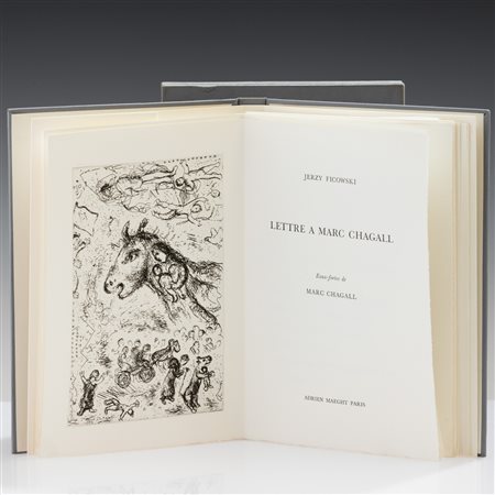 Marc Chagall - Jerzy Ficowski, Lettre à Marc Chagall Es. 75/175. Libro...