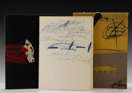 Antonio Tàpies - Joan Brossa, Nocturn matinal Es 69/1130. Libro d'artista...