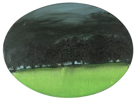 Carlo Mattioli 1911 Modena-1994 Parma Tanti alberi olio su tela Largh. 40 -...