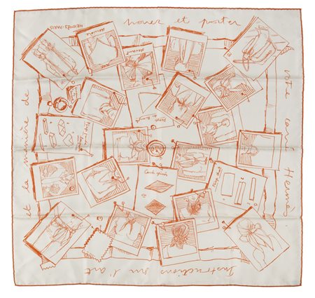 Foulard 'Instructions sur l'Art de Nouer et Porter Vostre Carré'
