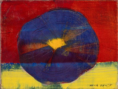 Max Ernst 1891 Brühl-1976 Parigi Fleur Violette olio su tela Largh. 18,3 -...