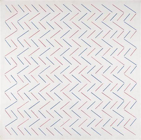 Mario Nigro 1917 Pistoia-1992 Livorno, Intersecato tempera su tela Largh. 100...