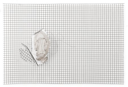Paolo Icaro 1936 Torino Internet through gesso, acciaio inox e acciaio...