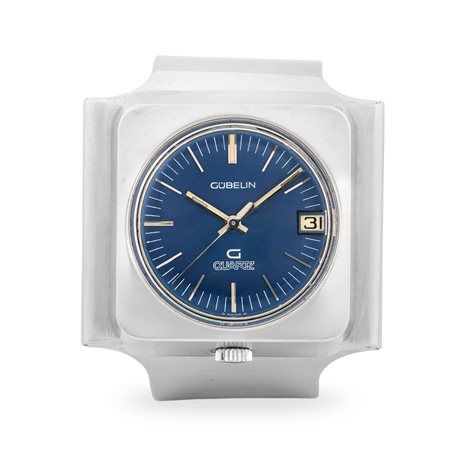 Gübelin, Eclettico Cuff Watch ref. G 0710 in acciaio con bracciale integrato,...