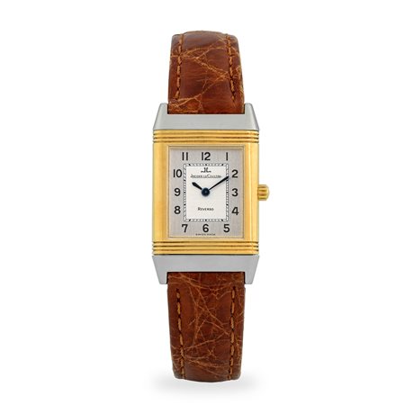 Jaeger-LeCoultre, Reverso Classique Lady ref. 260.5.08 in acciaio e oro...