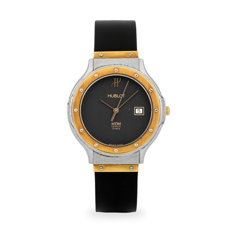 HUBLOT, MDM Lady ref. S 140.10.2, quadrante nero con datario al tre, con...
