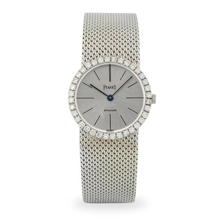 Piaget, Lady Diamonds 'Bulgari' in oro bianco 18k e diamanti con bracciale...