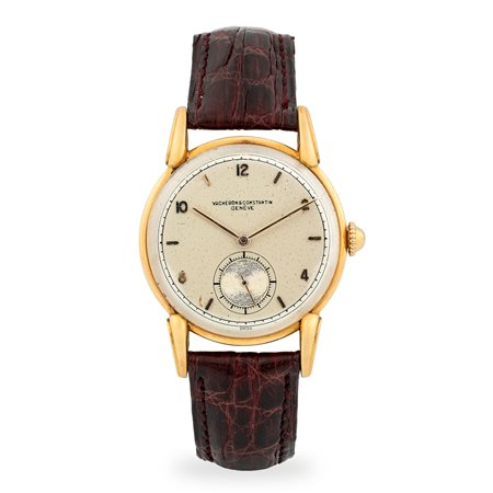 Vacheron & Constantin, Spider Lugs in oro rosa 18k, quadrante argentè con...